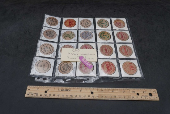 20 - Wooden Coins/Tokens