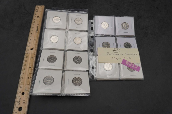 40 - Australia Nickels 1996-1998