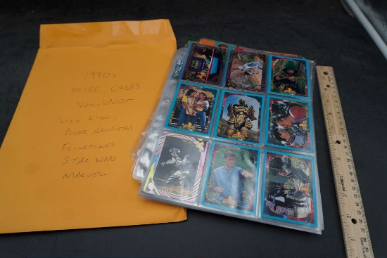 1990'S Misc. Cards Non-Sport Cards - Lion King, Power Rangers, Flintstones, Star Wars & Marvel