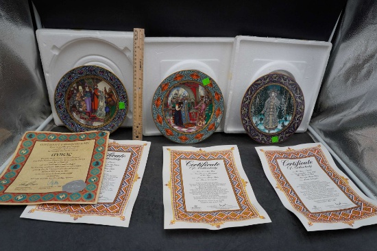 3 - Heinrich Germany Painted Plates