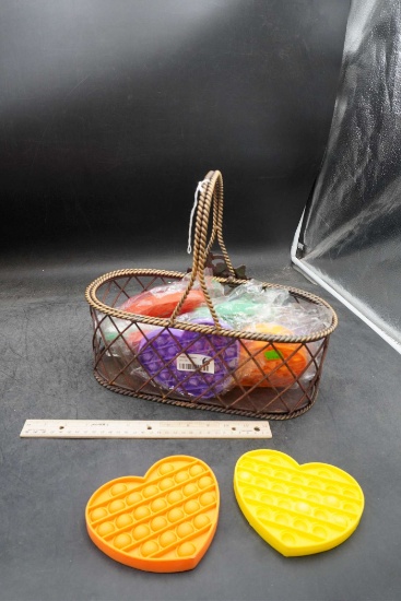 Metal Basket W/ Pop-Its