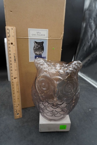 Glass Owl Figurine