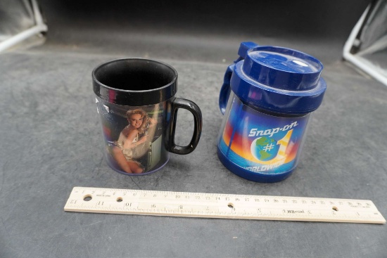 Woman Mug & Snap-On Mug (Both Mugs Are Thermo-Serv)