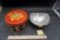 Nambe 530 Bowl & Quaker Oats Tin Container