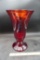 Red Glass Vase