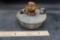 Galvanized Oil Lamp Base