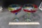 2 - Colorful Swirl Margarita Glasses