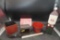 Bucket, Square Metal Container, Santa Block, Metal Trunk Light & Hey Santa Sign