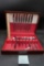Nasco Silverware In Wooden Case (Description Of What Is Included In Pictures)
