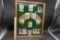Framed Baseball Field & Cards Picture
