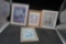4 - Framed Pictures (Cats & Chairs)