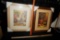 2 Framed Pictures - Bathtub & Floral W/ Fruit