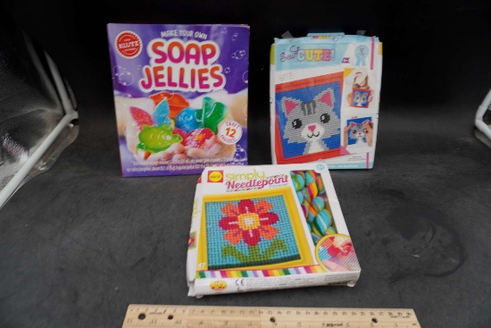 Soap Jellies, Simply Needlepoint Flower & Sew Cute