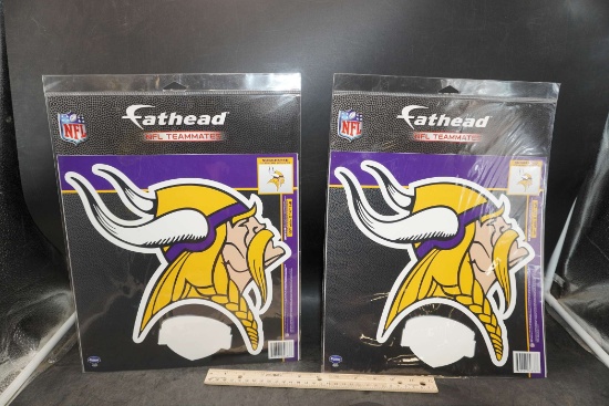 2 - 10" X 14" Fathead Minnesota Vikings Decals