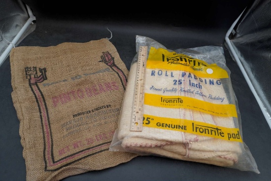 Pinto Beans Gunny Sack & Roll Padding