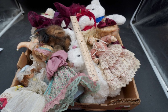Assorted Dolls & Stuffed Animals