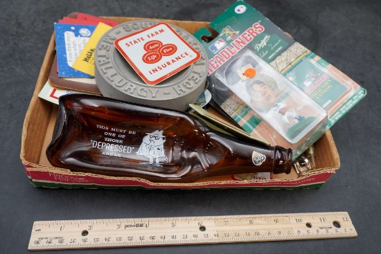 Bottle Spoon Rest, Headliners Bobblehead, Cards, Keychains, Can Openers