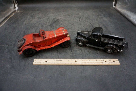 Red Vehicle & Franklin Mint Precision Models 1940 Ford Pickup