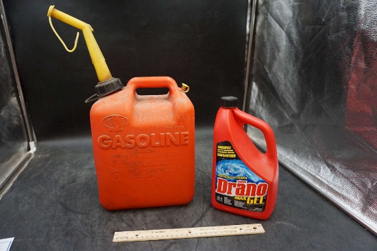 Gasoline Tank & Drano Max Gel