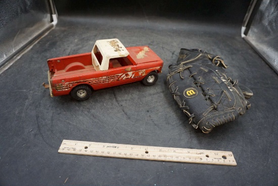 Wilson Baseball Glove & Ertl Truck