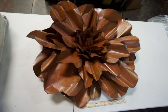 Brown Metal Wall Flower