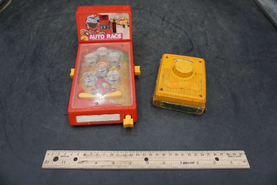 Auto Race Pinball Game & Fisher-Price Musical Toy