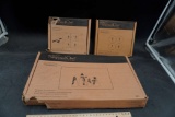 The Pampered Chef Pieces - Snowman Appetizer Plates (2 Sets Of 4) & Snowmen Rectangle Platter