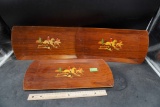 3 - Wooden Trays By Hasko U.S.A.