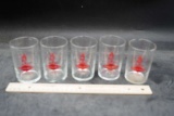 5 Grain Belt Beer Glasses