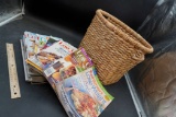 Basket W/ Assorted Health Magazines