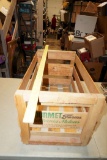 Gourmet Farms California Melons Wooden Crate Basket