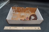 Glass Items - Chair, Perfume Set, Dragonfly, Well Pump & Others