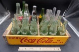 Coca-Cola Wooden Crate W/ Bottles