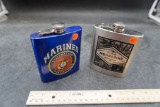 2 Flasks - Marines & Moonshine Gatlinburg, T.N.