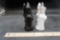 2 Statue Of Liberty Vinegar & Oil Dispensers