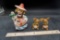 Sonsco Figurine & Rabbit Figurines (2)