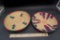 2 - Woven Round Decor (Pink & Blue)