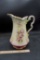 Painted Flower Pitcher (Cracked)