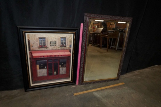 Framed Livres Picture & Mirror