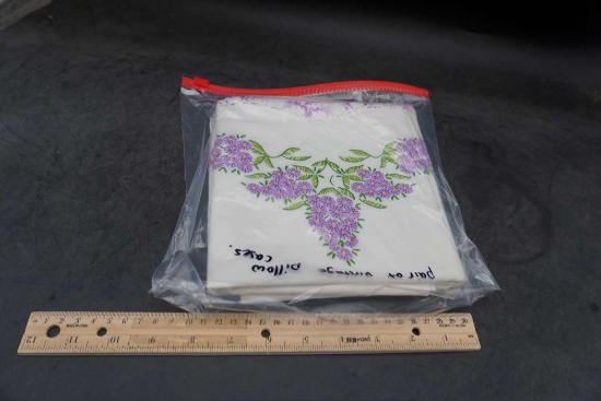 Pair Of Vintage Pillow Cases