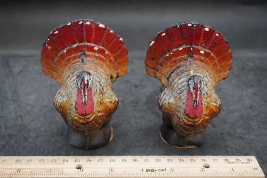 2 - Cast Iron Turkeys