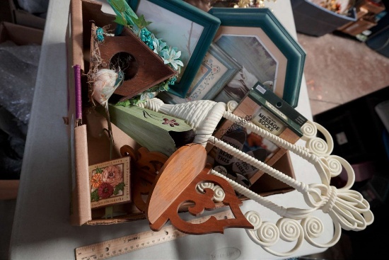 Message Socks, Decorative Shelf, Birdhouse & Pictures