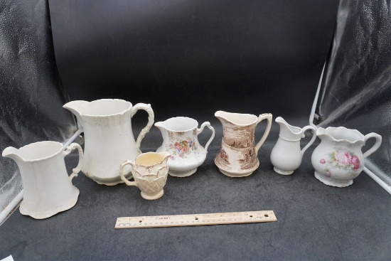 Pitcher & Creamers (Homer Laughlin, Alfred Meakin, Germany, Maryland China, Longton & Others)