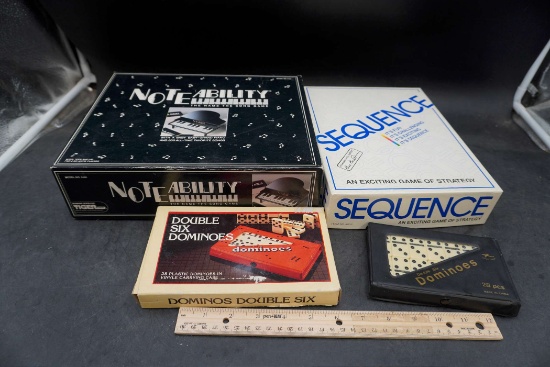 4 Games - Dominoes, Sequence & Note Ability
