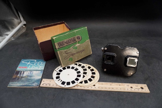 View-Master Stereoscope, Reels, Booklet & Box