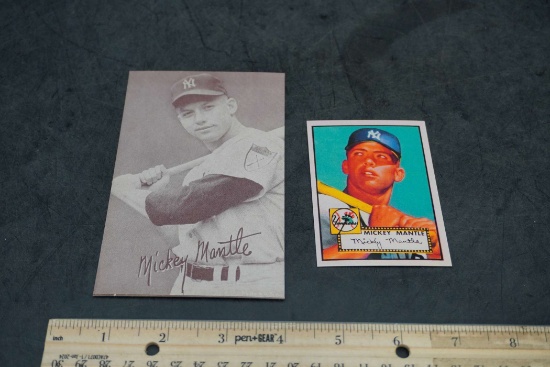2 - Mickey Mantle Baseball Cards