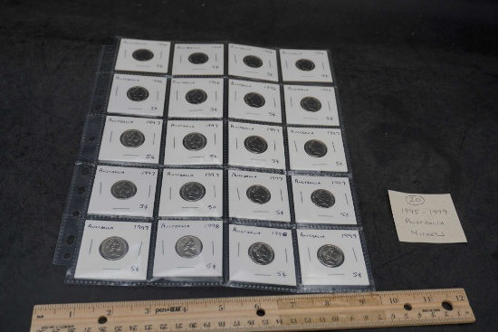 20 - 1995-1999 Australia Nickels