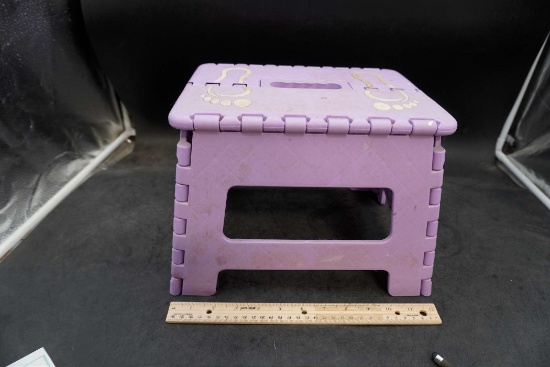 Purple Footstool