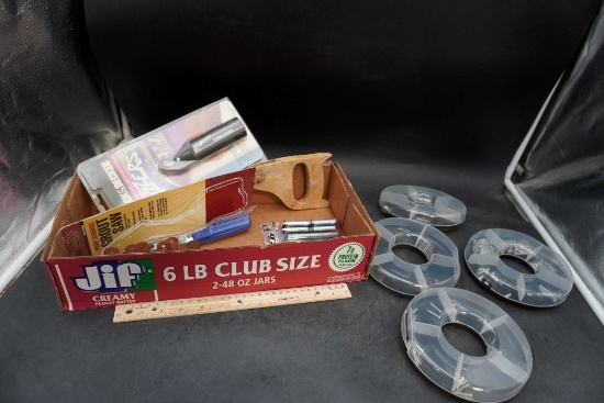 Hardware, Plastic Cases, Zizzers, Groot Saw