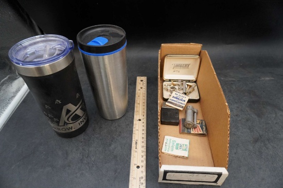 2 Cups, Cufflinks, Lighter, Matchbooks
